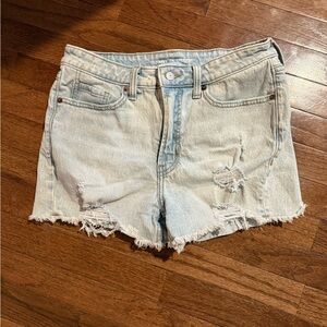 Old Navy Distressed Light Blue Jean Shorts